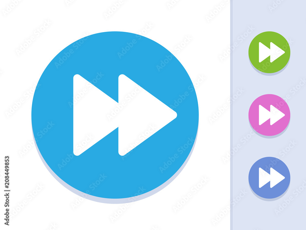 Fast Forward - Round Glyph Buttons Fast Forward - Round Glyph Buttons
