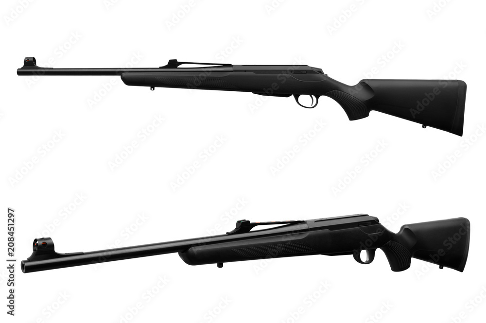 Gun rifle isolated on white Gun rifle isolated on white