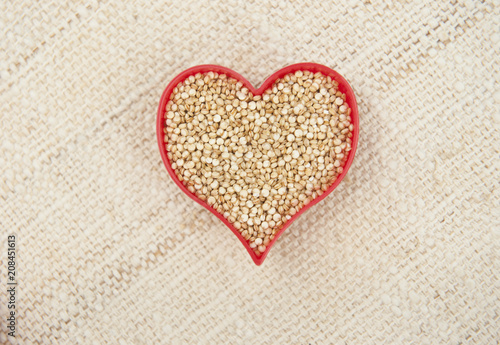 Quinoa Heart on Canvas