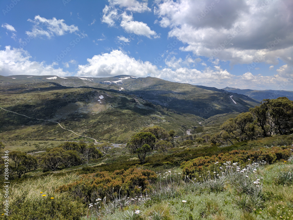 cloudy mountain range cloudy mountain range