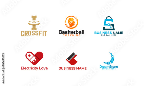 Set of Business logo vector concept