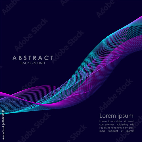 Modern Abstract Wave Background