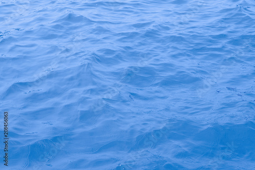 close up ocean water background , blue water ripples texture