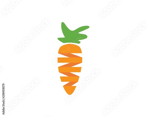carrot ilustration logo vector