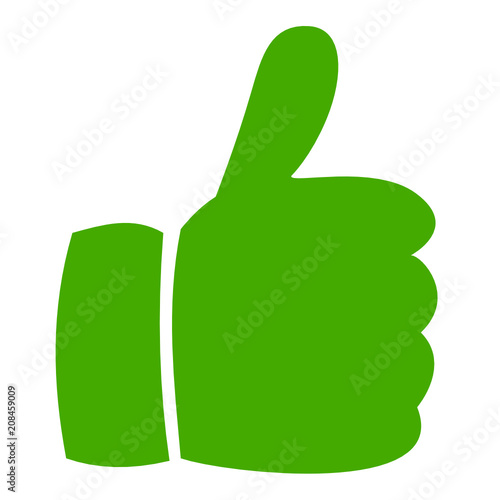 Daumen hoch grün