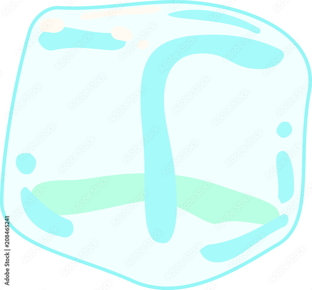 Transparency Melted Ice illustration Transparency Melted Ice illustration