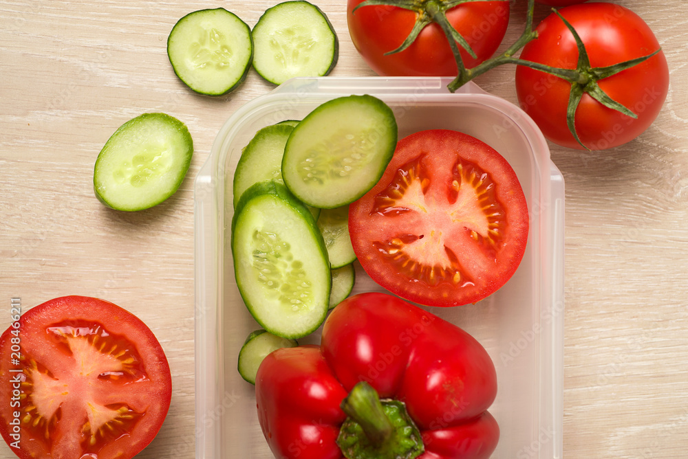 cucumber tomato pepper vegetables cucumber tomato pepper vegetables