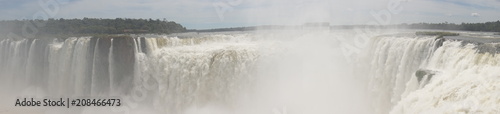 Panorama of Iguazu Falls  Argentina