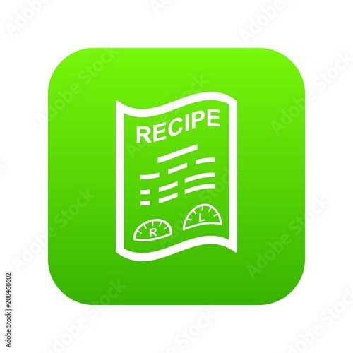 Medical recipe icon. Simple illustration of medical recipe vector icon for web