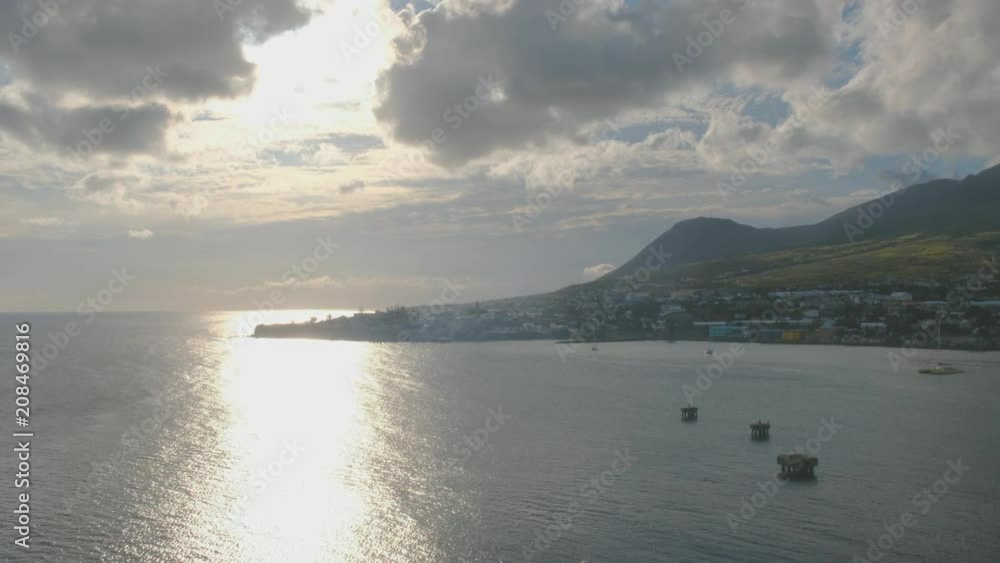 St Kitts seen from a cruiseship St Kitts seen from a cruiseship