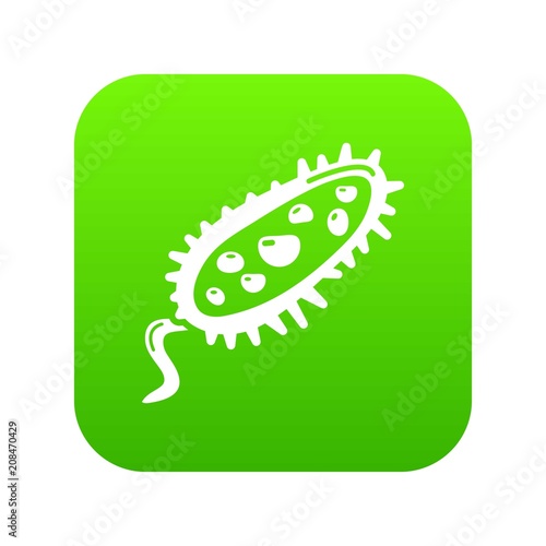 Microbe icon. Simple illustration of microbe vector icon for web