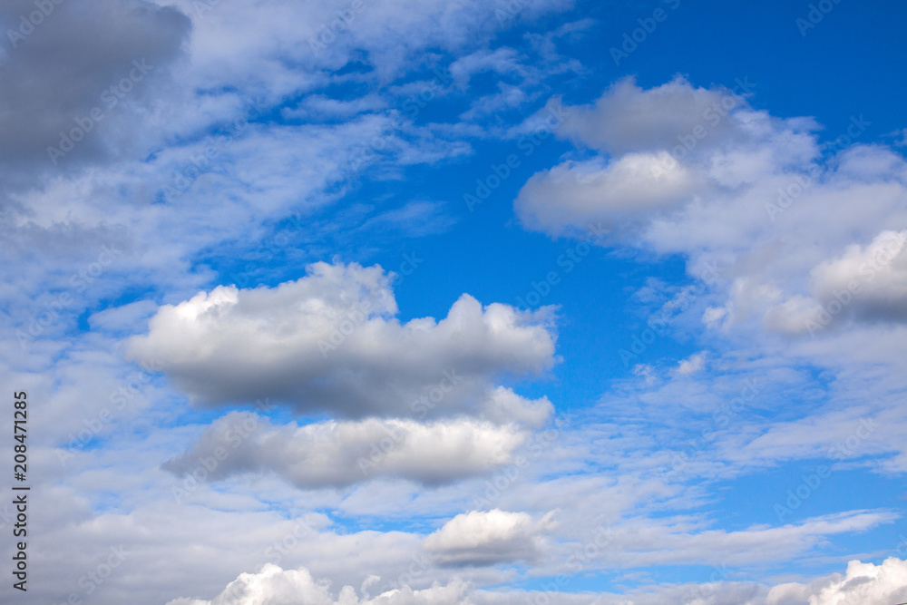 Dark clouds on a blue sky Dark clouds on a blue sky