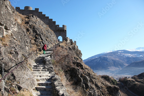 Steps to the Castle in Sion
