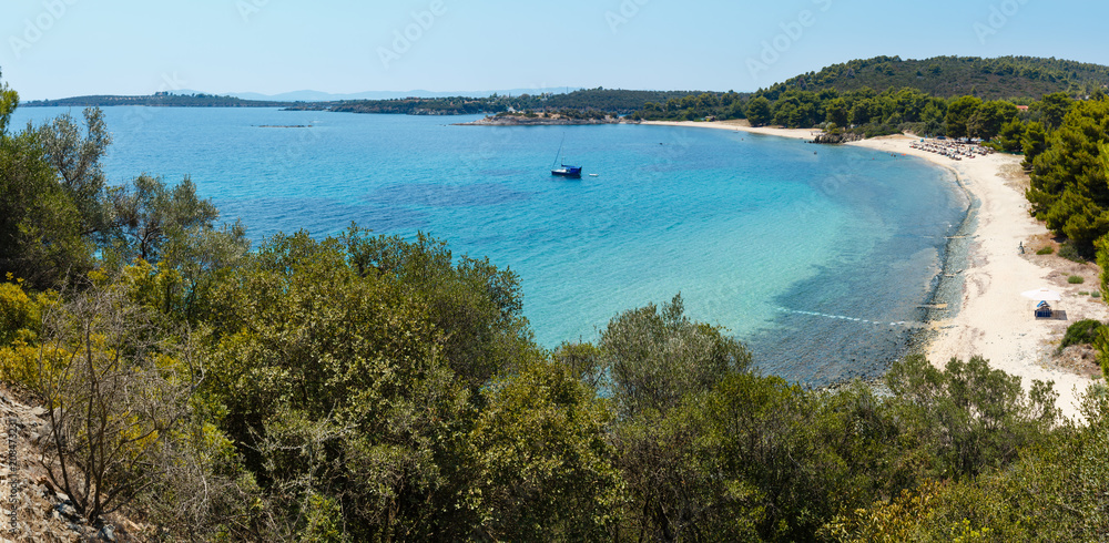 Aegean coast and beach, Sithonia, Greece.