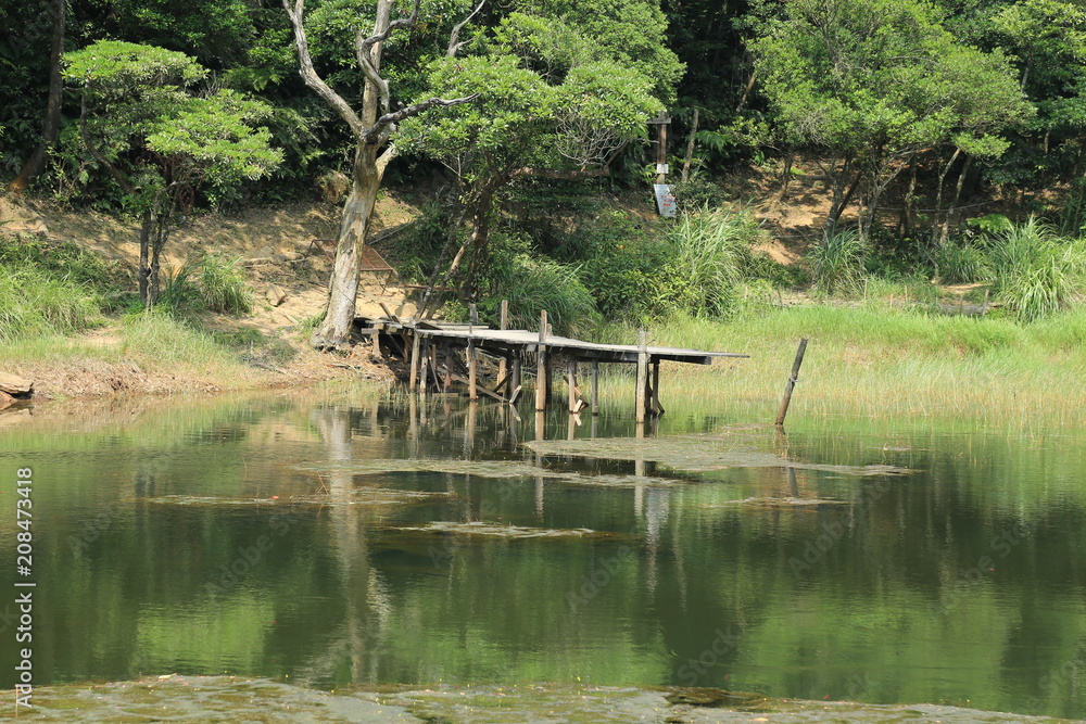 Landscape View of the Beautiful  MengHu , New Taipei City, Taiwan