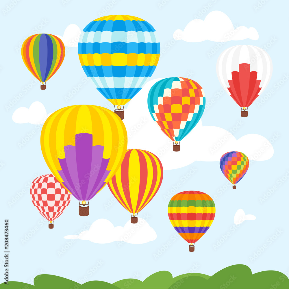 Obraz premium hot air balloons