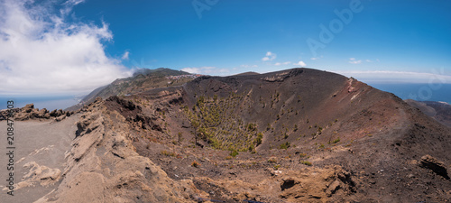 San Antonio volcano in La Palma island, Canary islands, Spain.High resolution panorama.