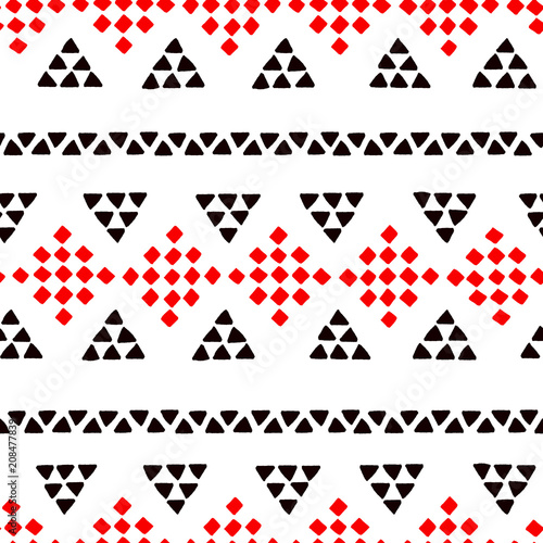 Simple ethnic black and whi...