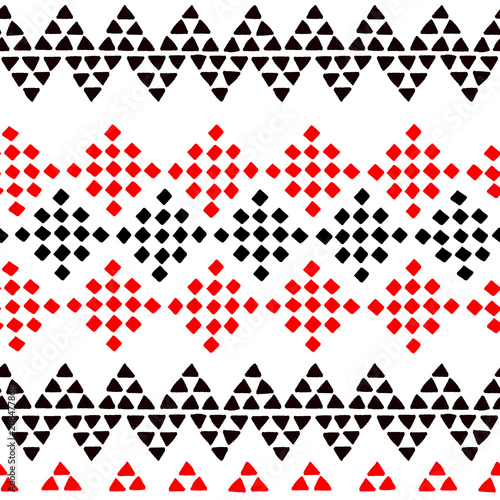 Simple ethnic black and whi...