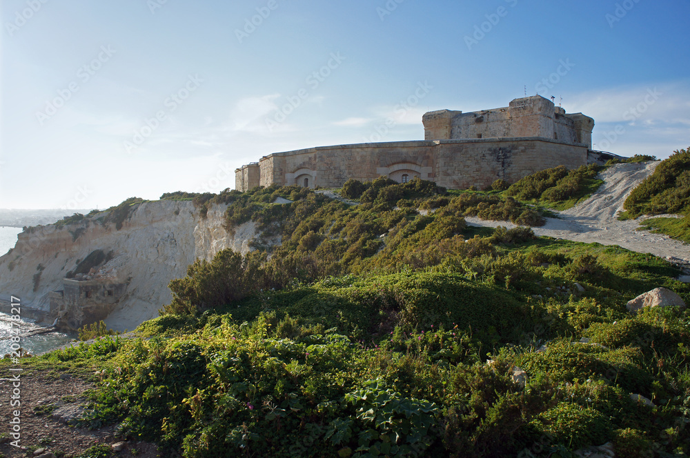 Benghisa Fort near to Birzebbuga (Birżebbuġa), Malta