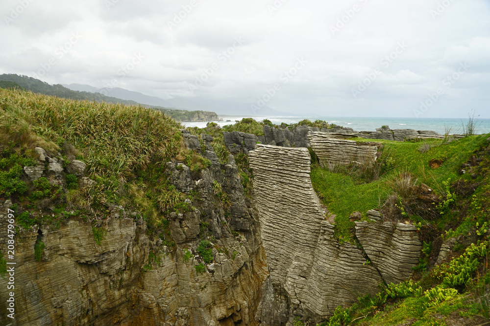 Fototapeta premium Pancake Rocks auf der Südinsel Neuseelands