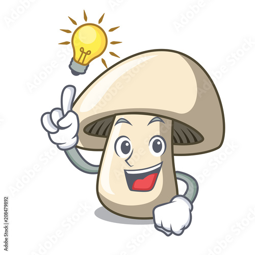 Have an idea champignon mushroom mascot cartoon