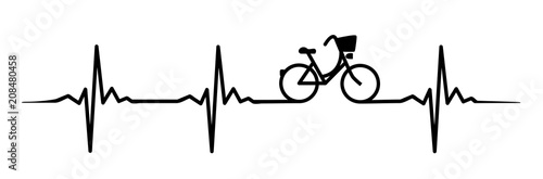 Naklejka kolarstwo amsterdam rower miłość