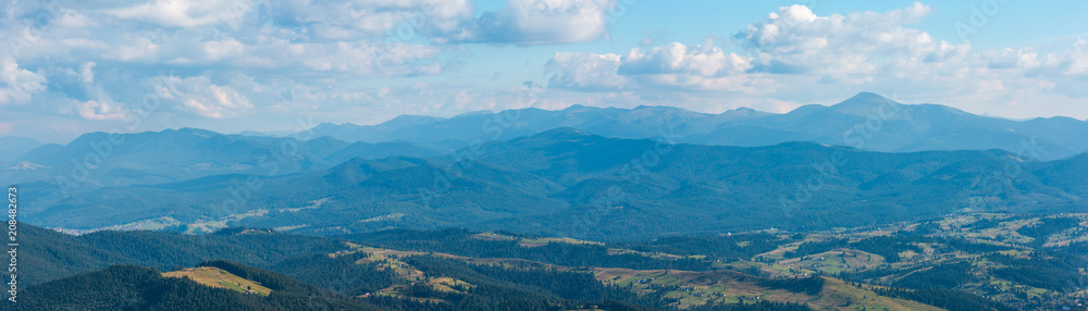 Summer Carpathian mountain view