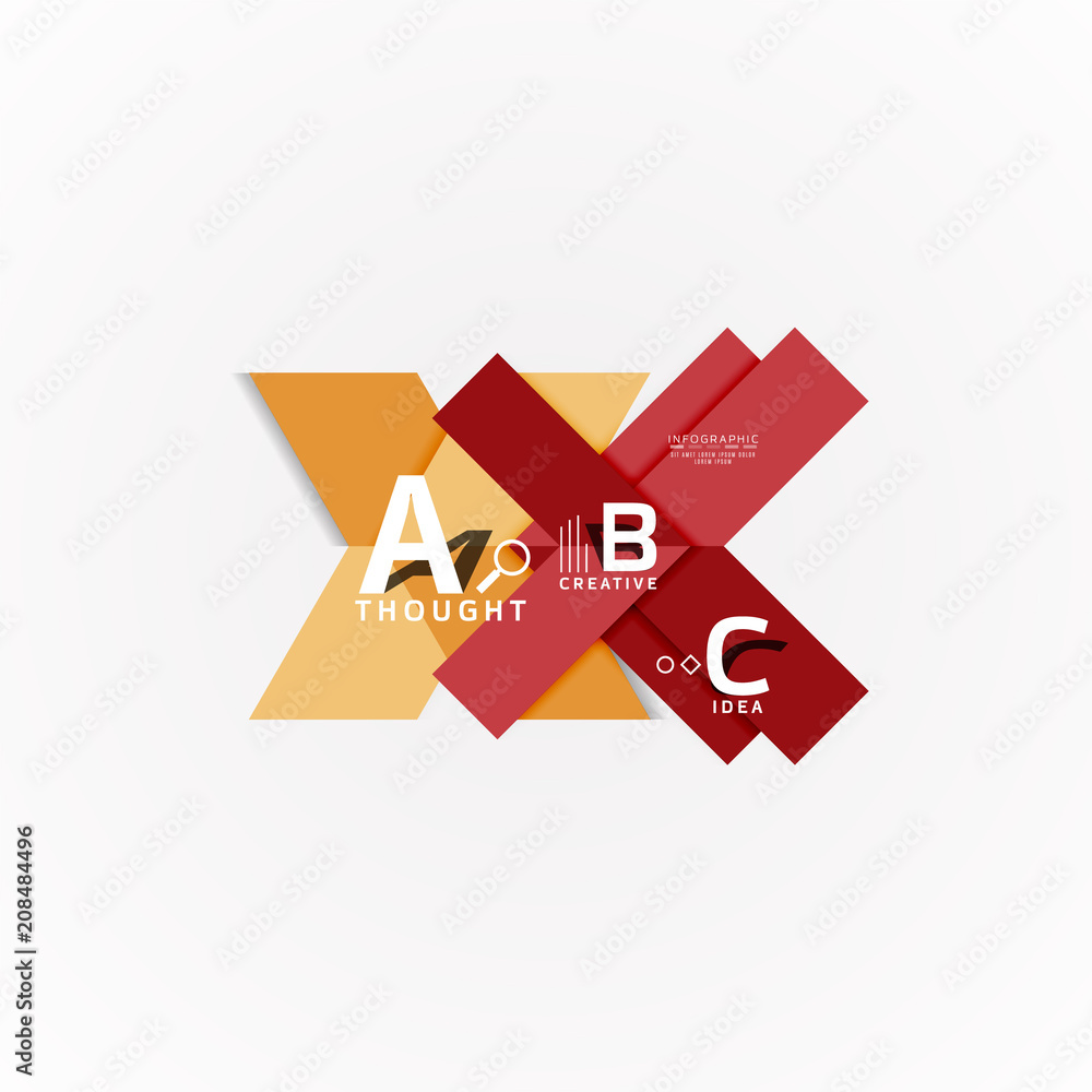 Geometric design abstract option infographics Geometric design abstract option infographics