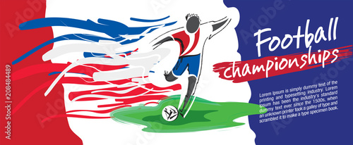 Soccer card design and football vector.