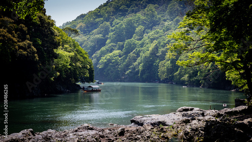 Kyoto Arashiyama Widok River photo