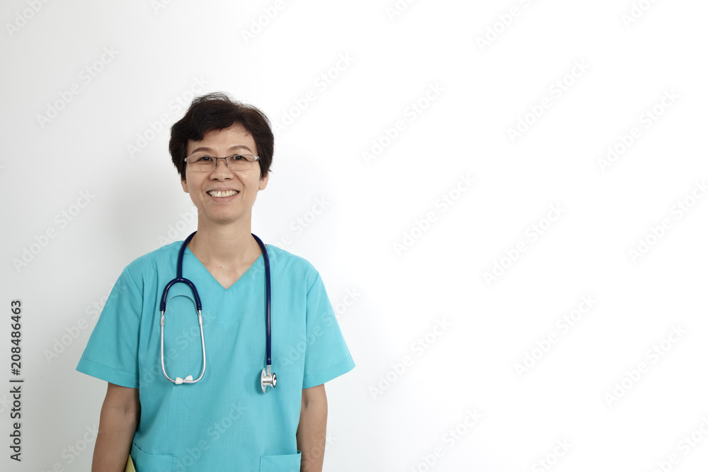 old doctor woman with stethoscope old doctor woman with stethoscope