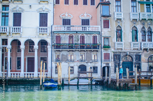 venetian houses on grand canal