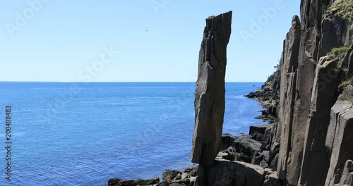 Balanced Rock near Digby Neck, Nova Scotia 4K