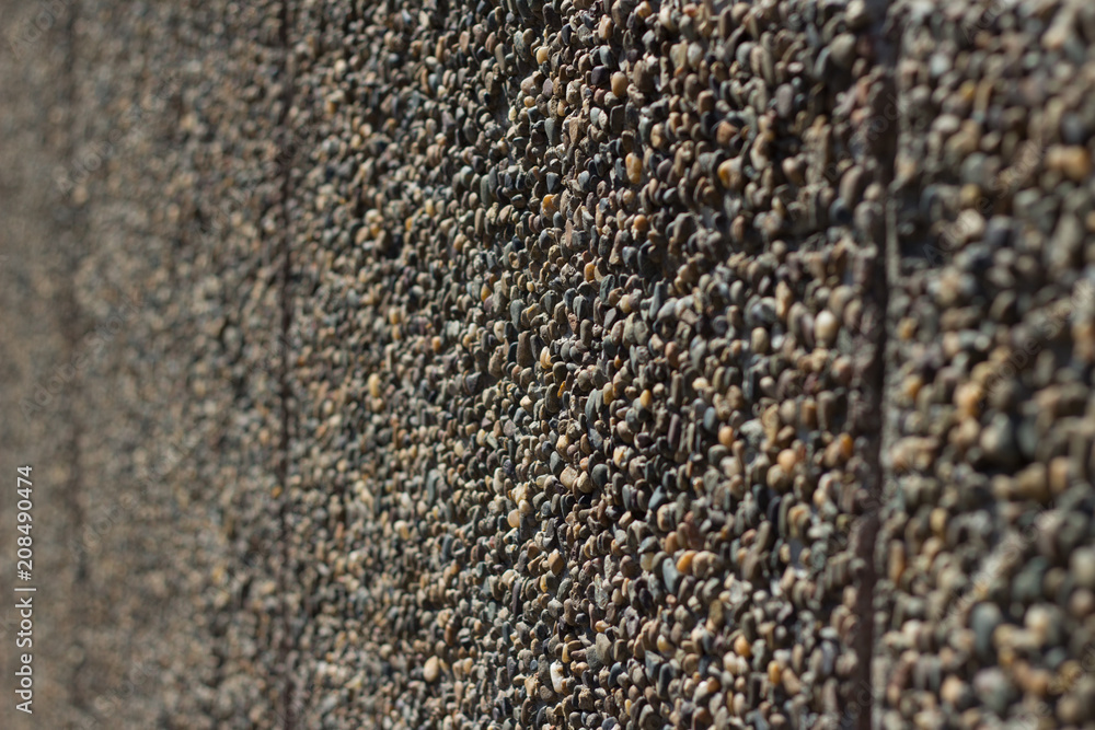 Fototapeta premium Stone wall. Small stone.