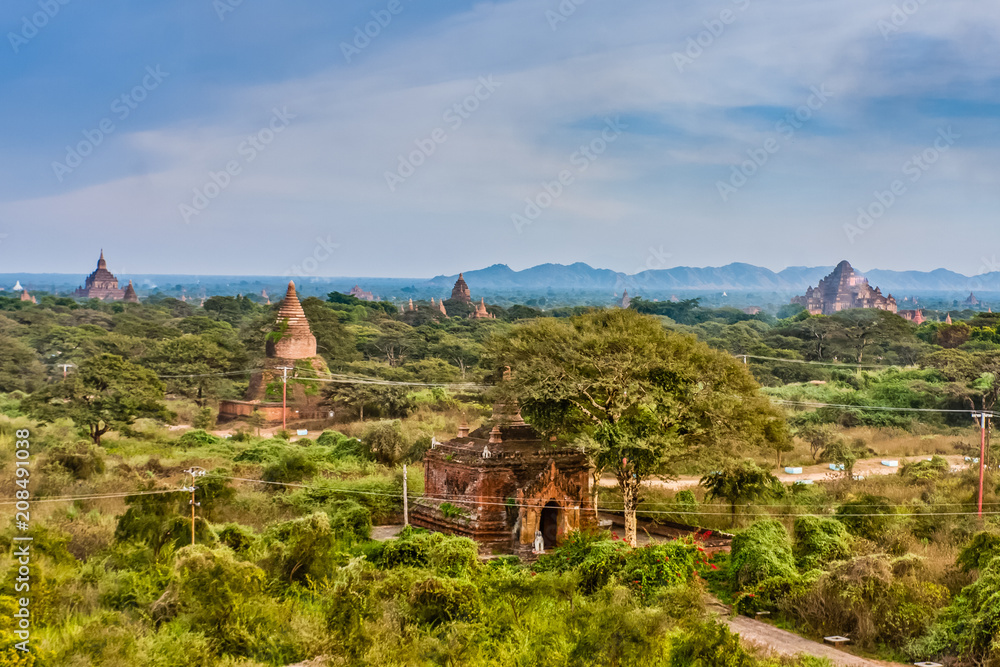 A panoramic view of Old Bagan, Myanmar