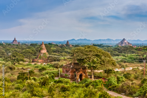 A panoramic view of Old Bagan, Myanmar