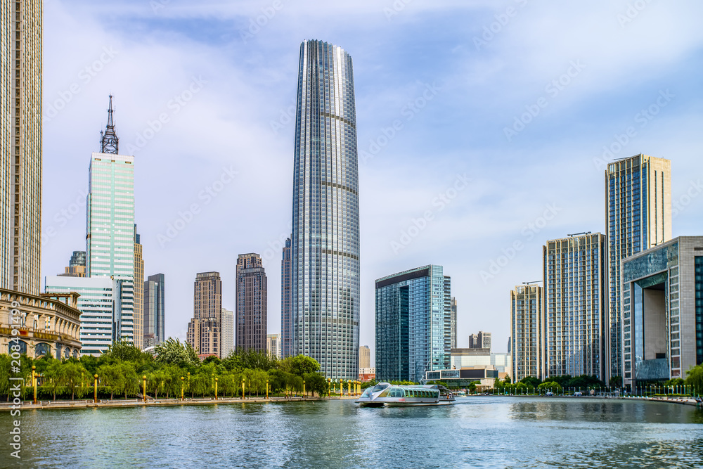 Urban architectural landscape in Tianjin Urban architectural landscape in Tianjin