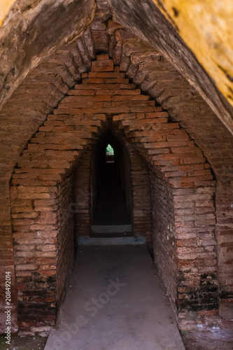 A corridor in Mahar Aung Mye Bon San Monastery  Inn Wa  Myanmar
