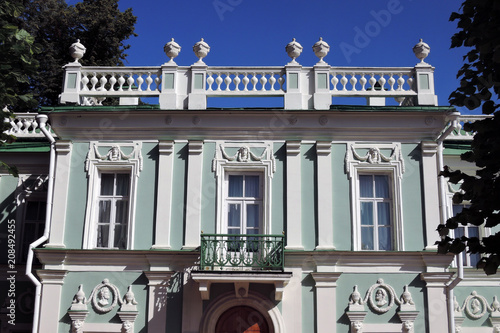 Architecture of Kuskovo park in Moscow. Color photo. photo