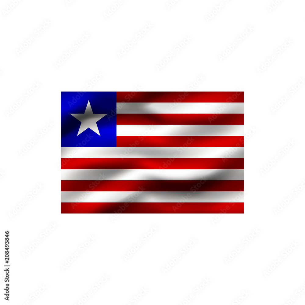 Flag of Liberia. Flag of Liberia.