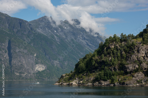 Fjord in Norway during summer