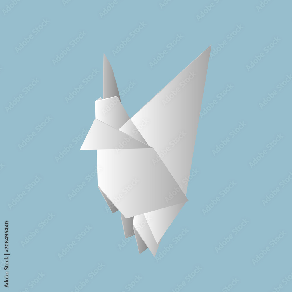 Fototapeta premium Vector illustrations with origami