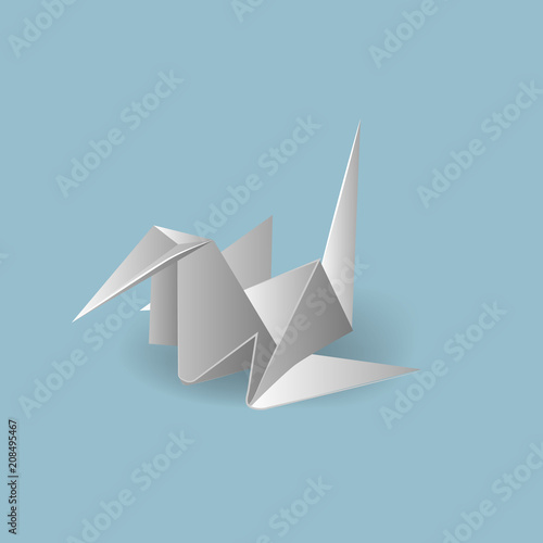 Vector illustrations with origami