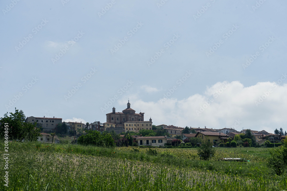 View of Novello in Piedmont, Italy