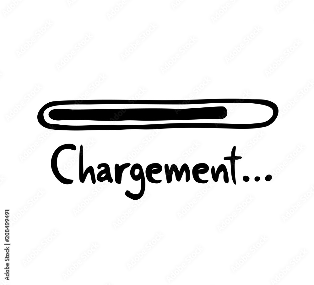 Loading bar in french Loading bar in french