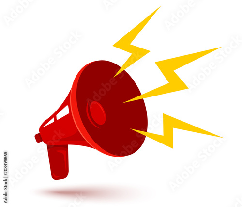Vector retro megaphones.