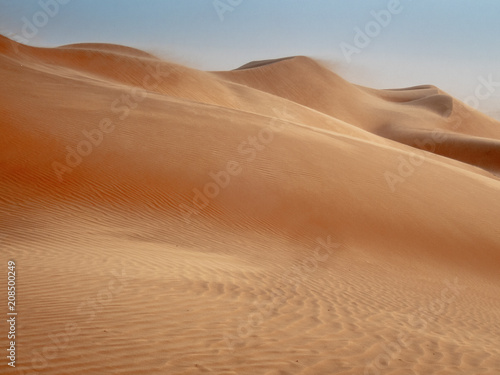 The dunes of the Wahiba Sands desert in Oman during a typical summer sand storm - 3