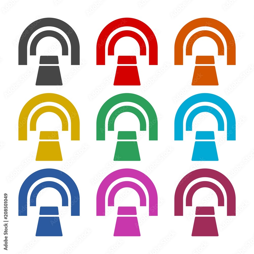 CT scan icon, CT scanner, color icons set CT scan icon, CT scanner, color icons set