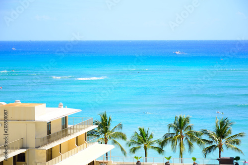 blue ocean of Waikiki